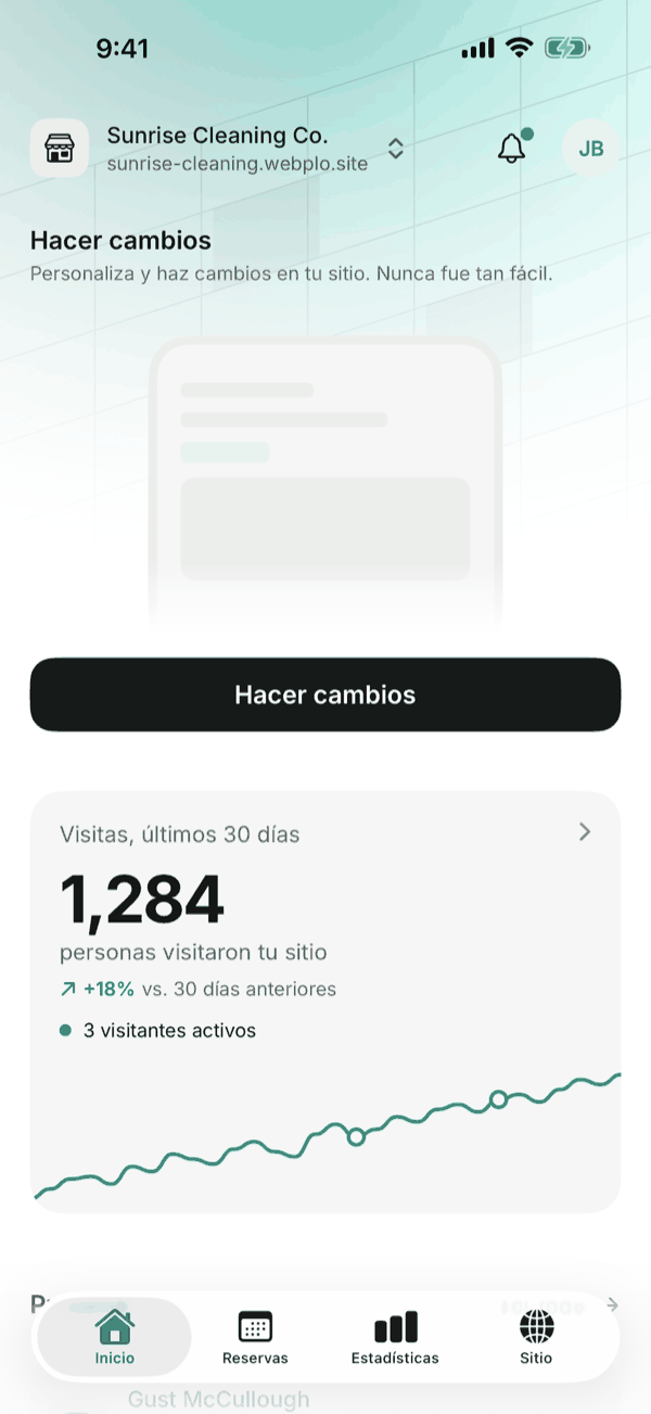 La pantalla de inicio de la app de Krodox