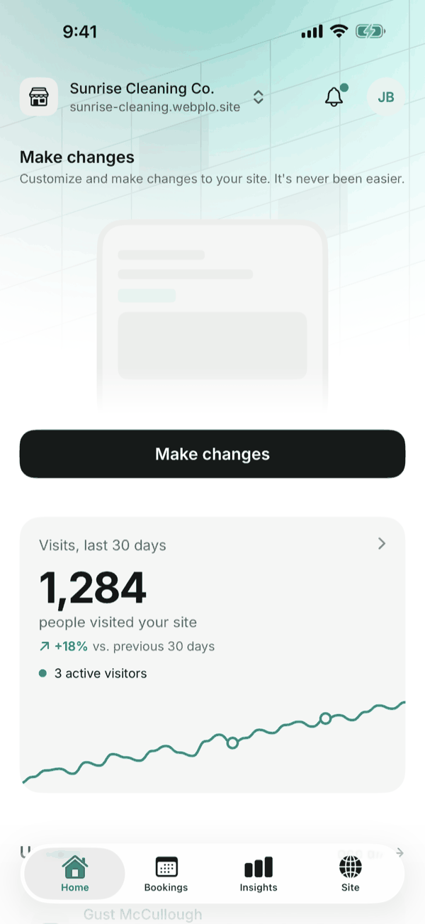 The Home screen of the Krodox app